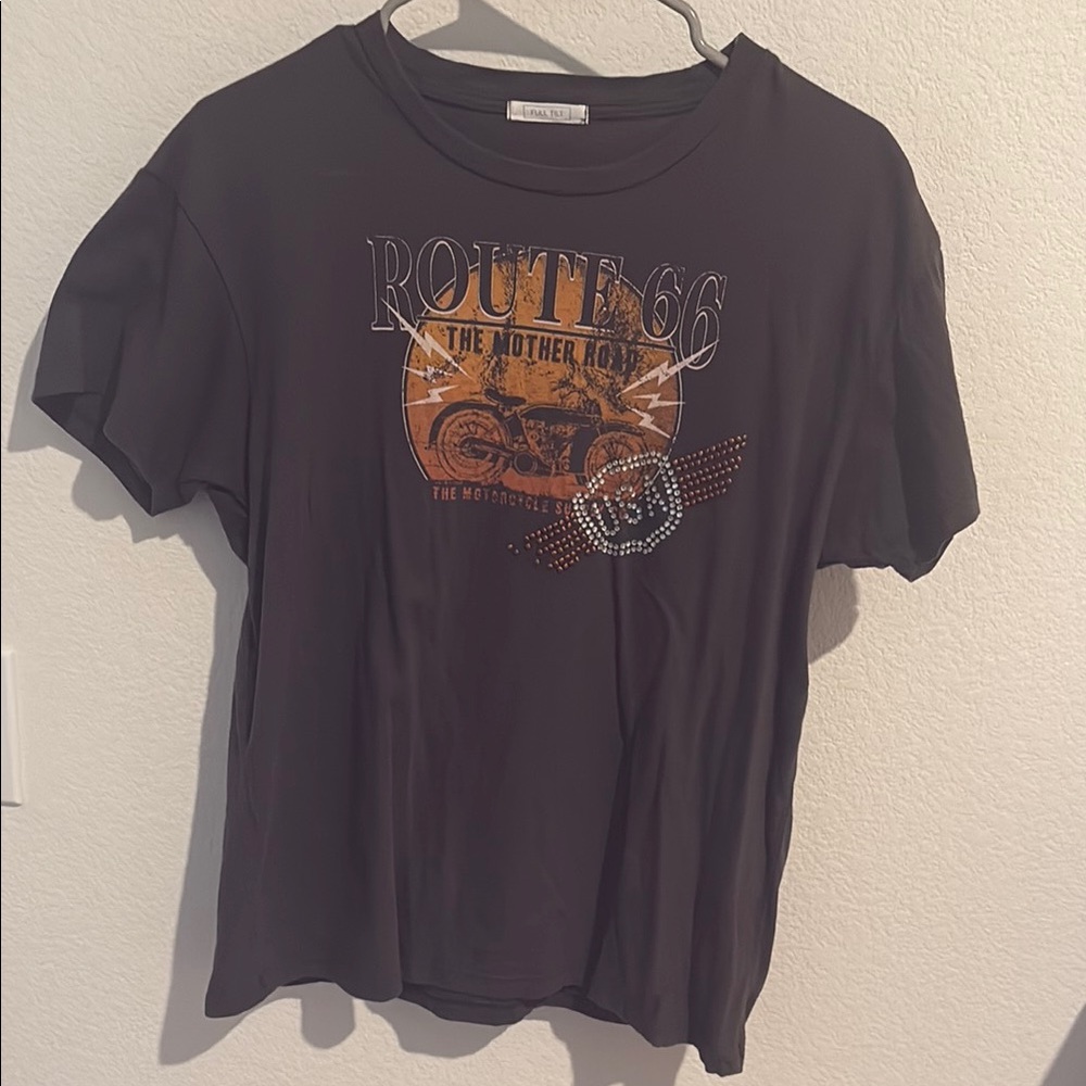 Full Tilt Black Route 66 Graphic Tee